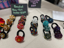 Load image into Gallery viewer, Beaded Ponytail holder