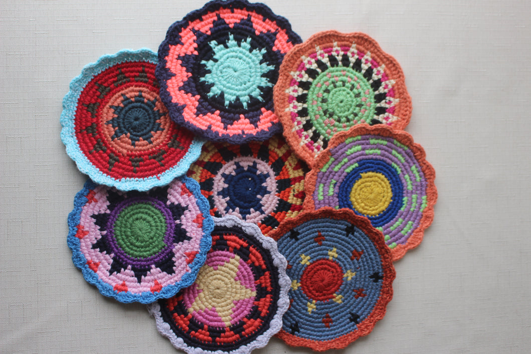 Hand-Stitched Coasters