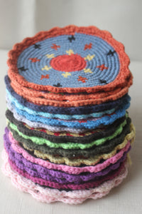 Hand-Stitched Coasters