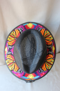 Embroidered Fedora Hat