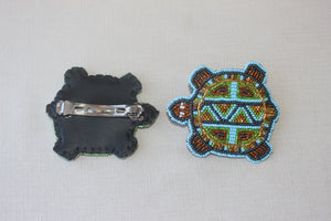 Beaded Turtle Barrette