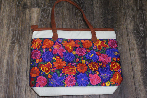 Fancy embroidered Tote, sturdy