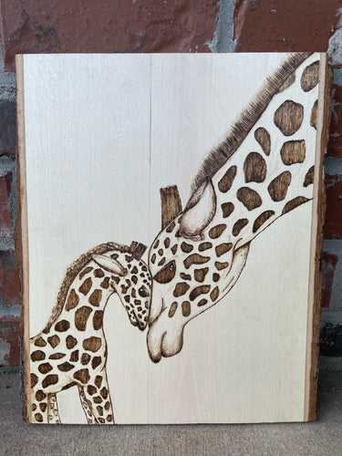 Giraffe Mama and Baby