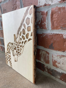 Giraffe Mama and Baby