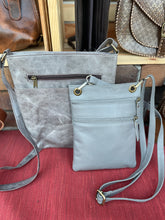 Load image into Gallery viewer, Grey Crossbody Purse
