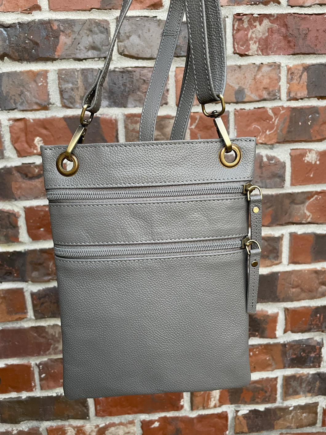 Grey Crossbody Purse