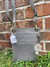 Load image into Gallery viewer, Grey Crossbody Purse
