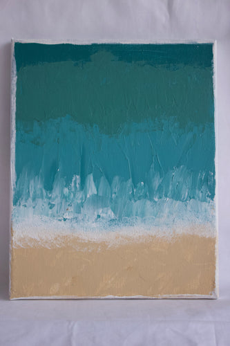 Gradient Beach Painting