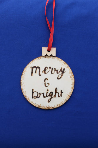 Merry and Bright Ornament