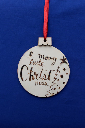 Merry Little CHRISTmas Ornament