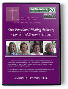 Live Emotional Healing Ministry ~ Condensed sessions, 4th set (LMS #20)