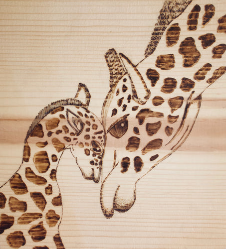 Giraffe Mama and Baby
